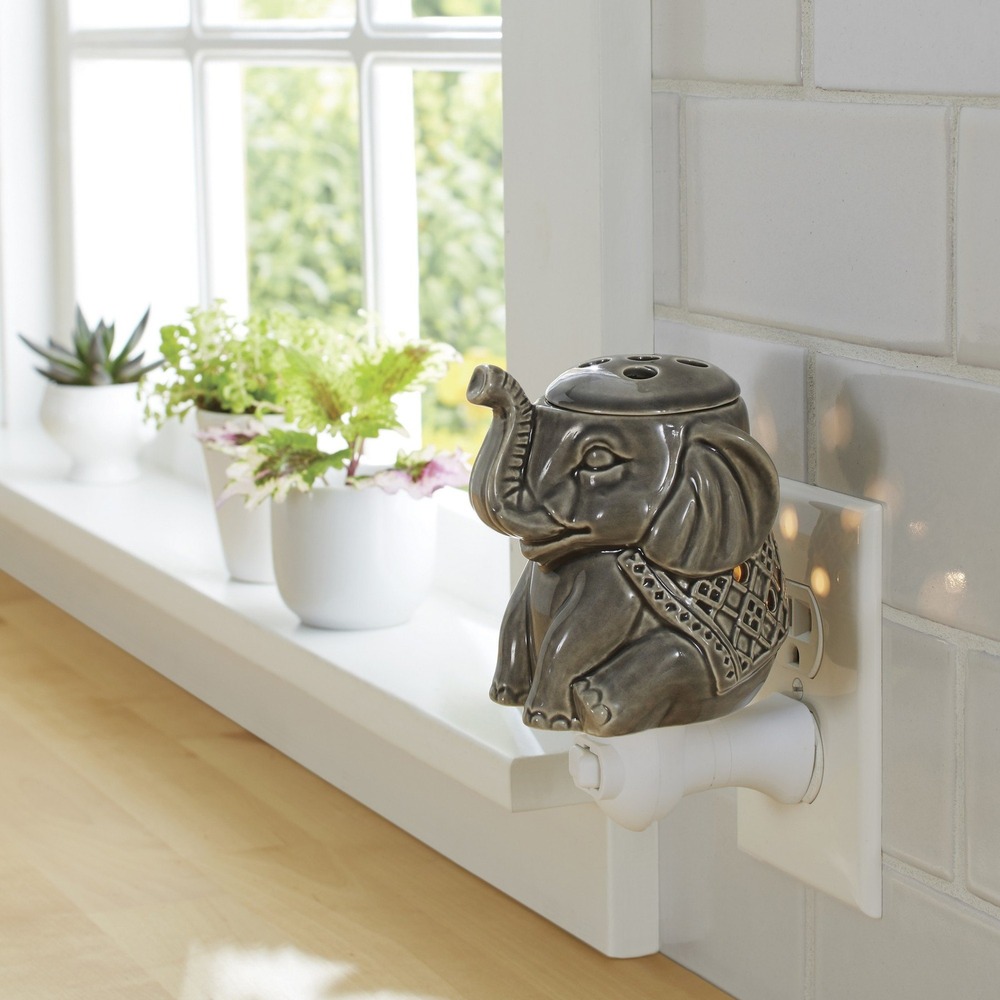 Better Homes & Gardens Wax Warmer Elephant Grey Excellent Plug In Wall Accent